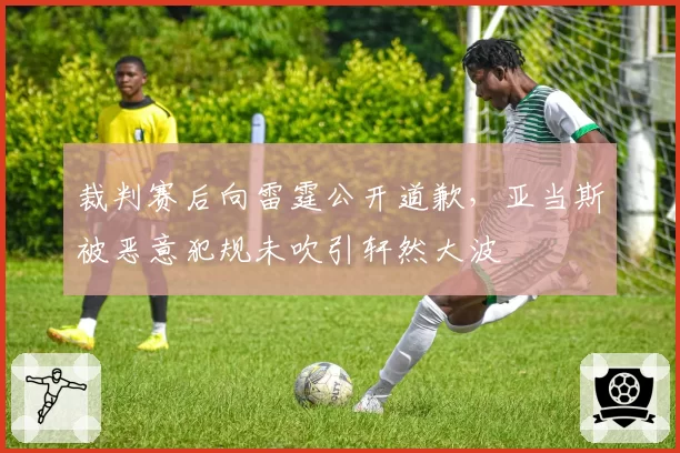裁判赛后向雷霆公开道歉,亚当斯被恶意犯规未吹引轩然大波